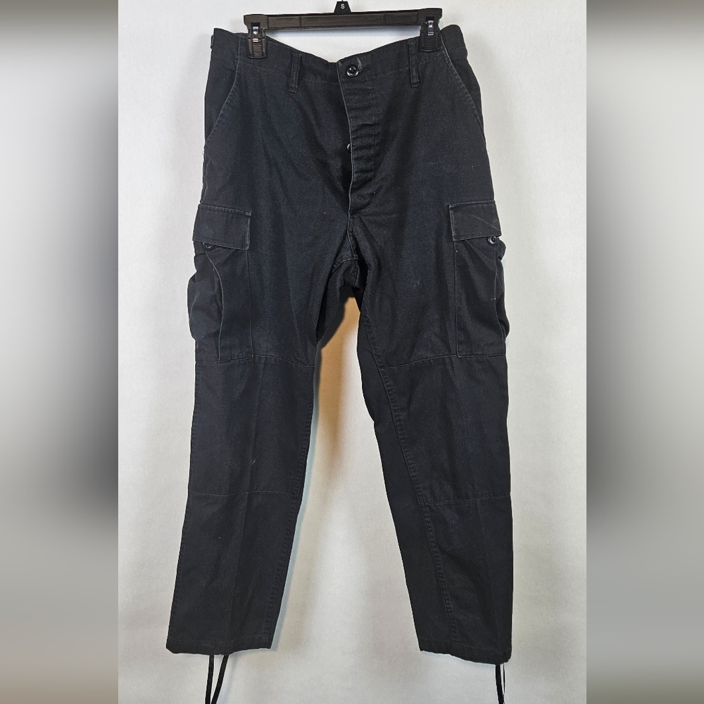 Men's Propper Military Rip-Stop Button Black BDU/Fatigue  Pants Medium